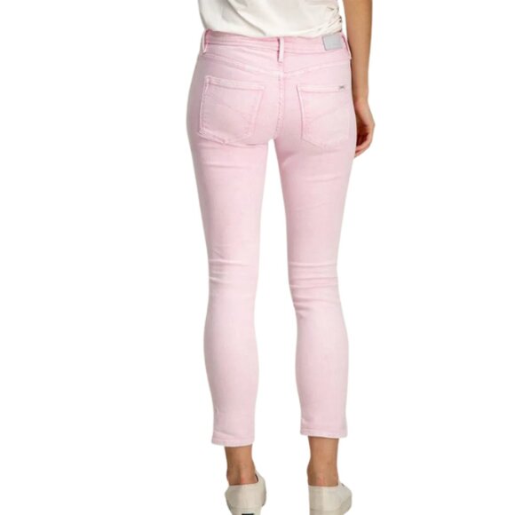 GARCIA Pink Distressed Cropped Skinny Jeans | Low Rise Denim | Size 28 x 28 * - Picture 3 of 13